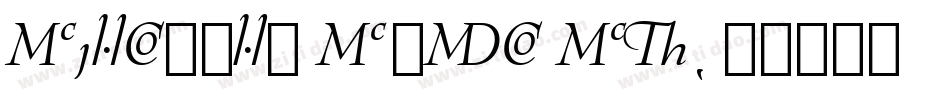 Bernhard BdCn BT字体转换